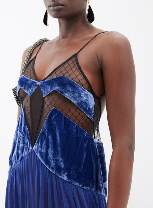Womens Sleeping With Jacque Nightdresses In Dark Blue