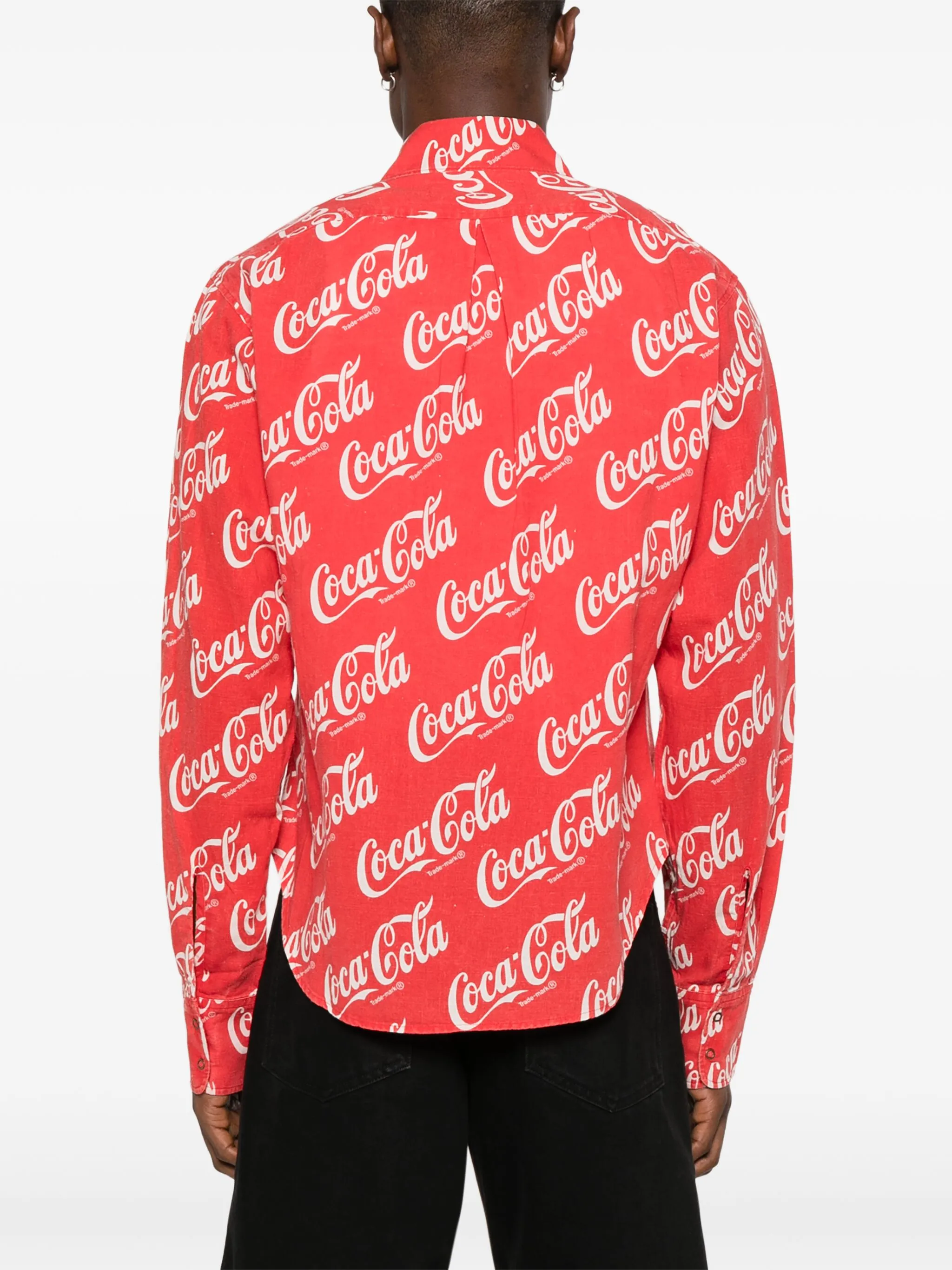 Mens Erl Long Sleeve Casual In Red