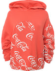 Erl Mens Coca Cola Swirl Knitted Hoody in Red