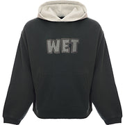 Erl Mens Wet Bicolor Hoody in Dark Green
