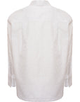 Valentino Garavani Womens Monogram Oversized Ls Cotton Poplin Shirt in White