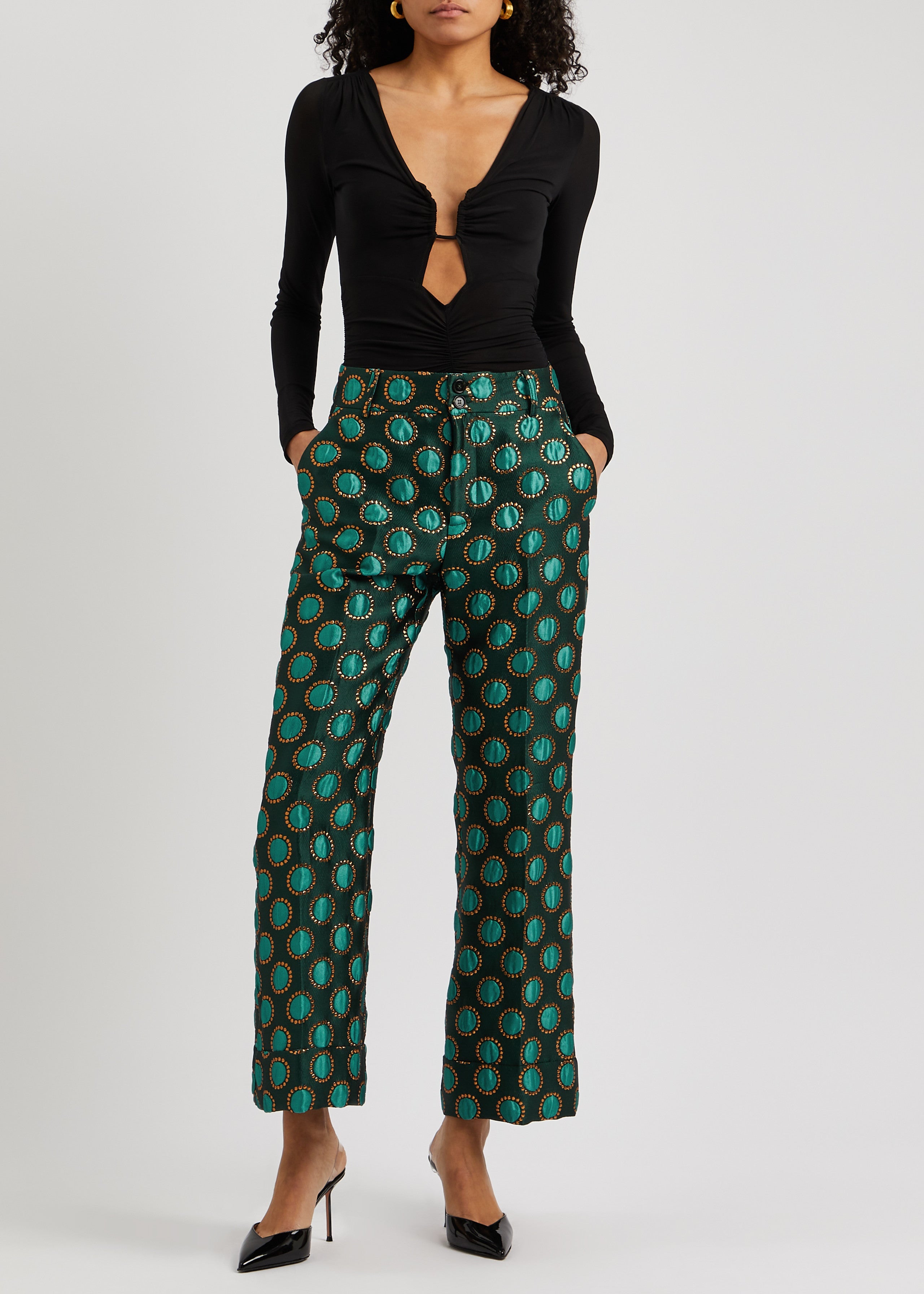 Womens La Double J Wide Leg Trousers