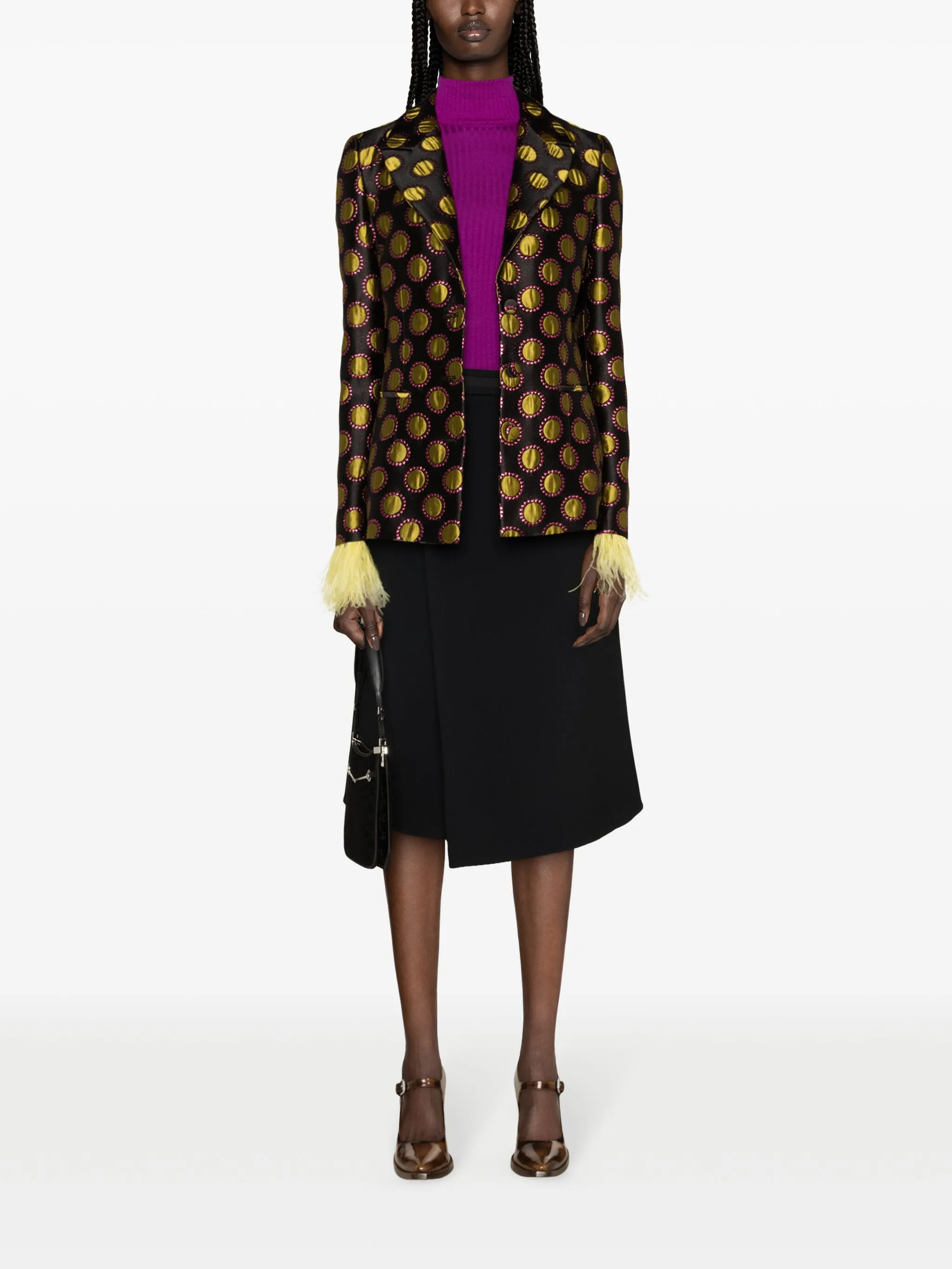 Womens La Double J Tailored Jacket In Black Multi