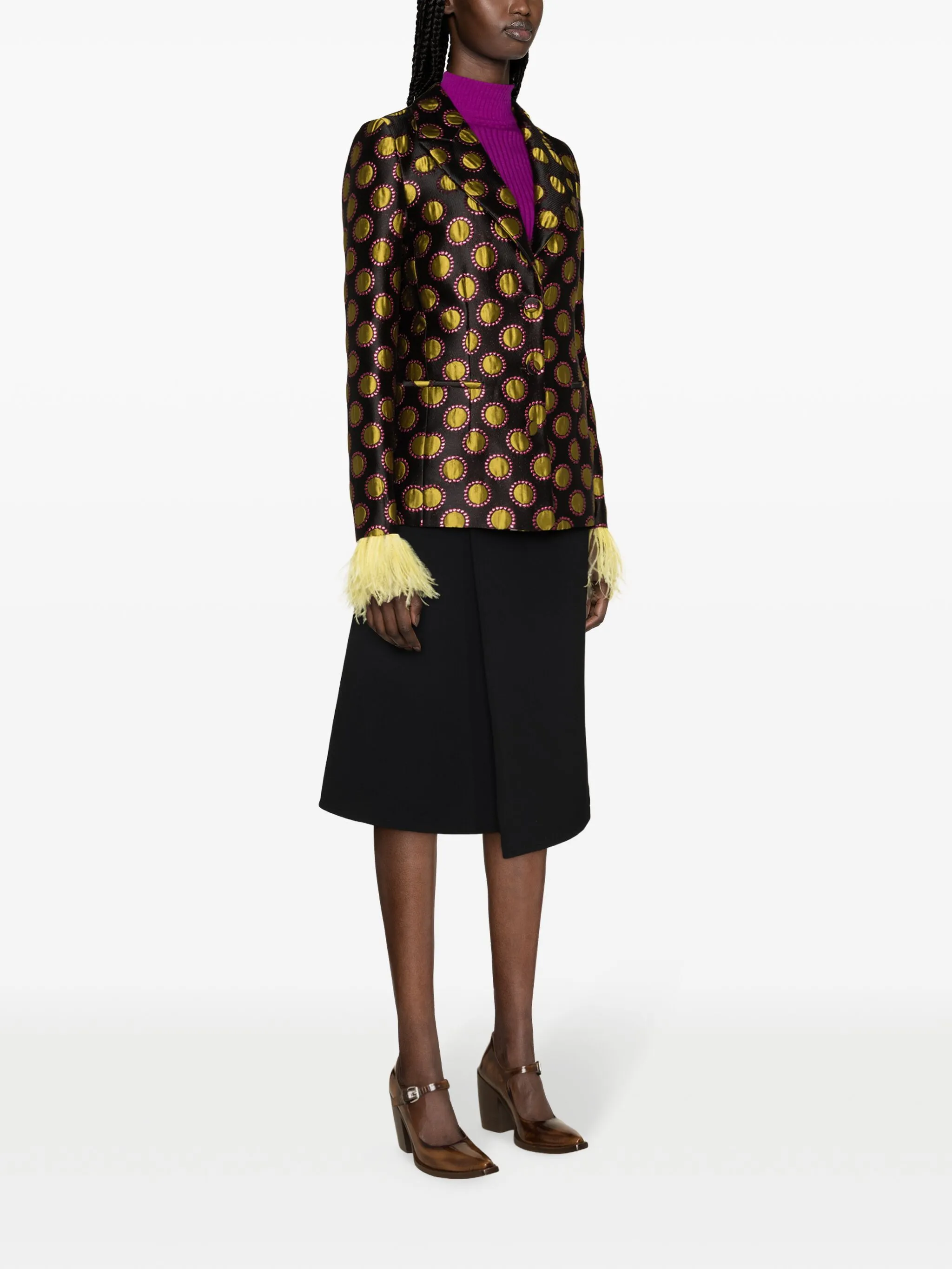 Womens La Double J Tailored Jacket In Black Multi