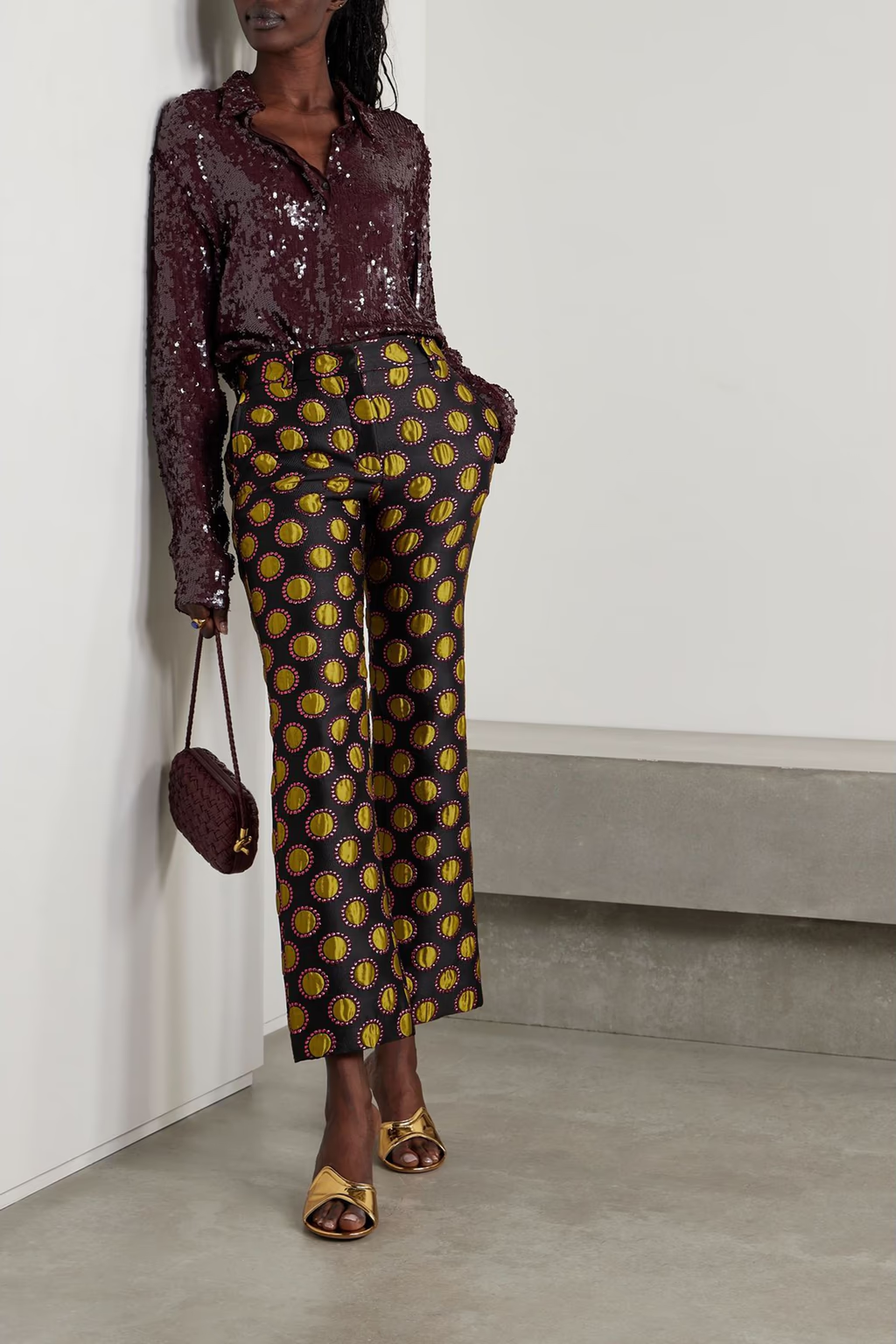 Womens La Double J Tailored Trousers In Black Multi