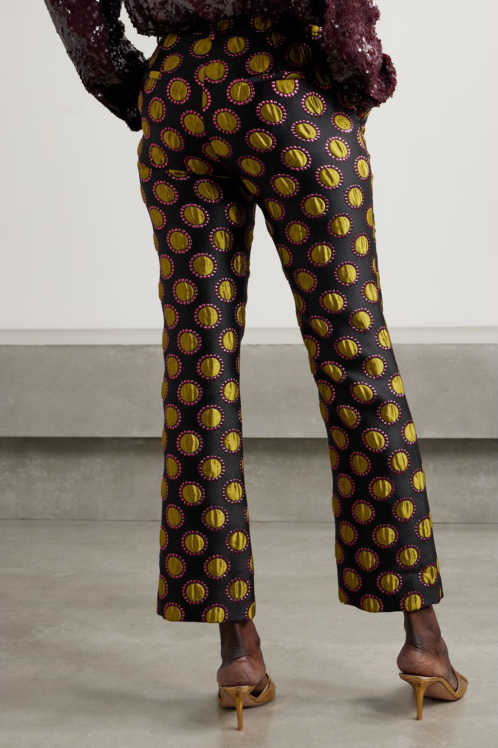 Womens La Double J Tailored Trousers In Black Multi