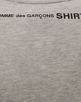 Comme Shirt Mens Cdg Shirt Short Sleeve Boxy T Shirt in Grey