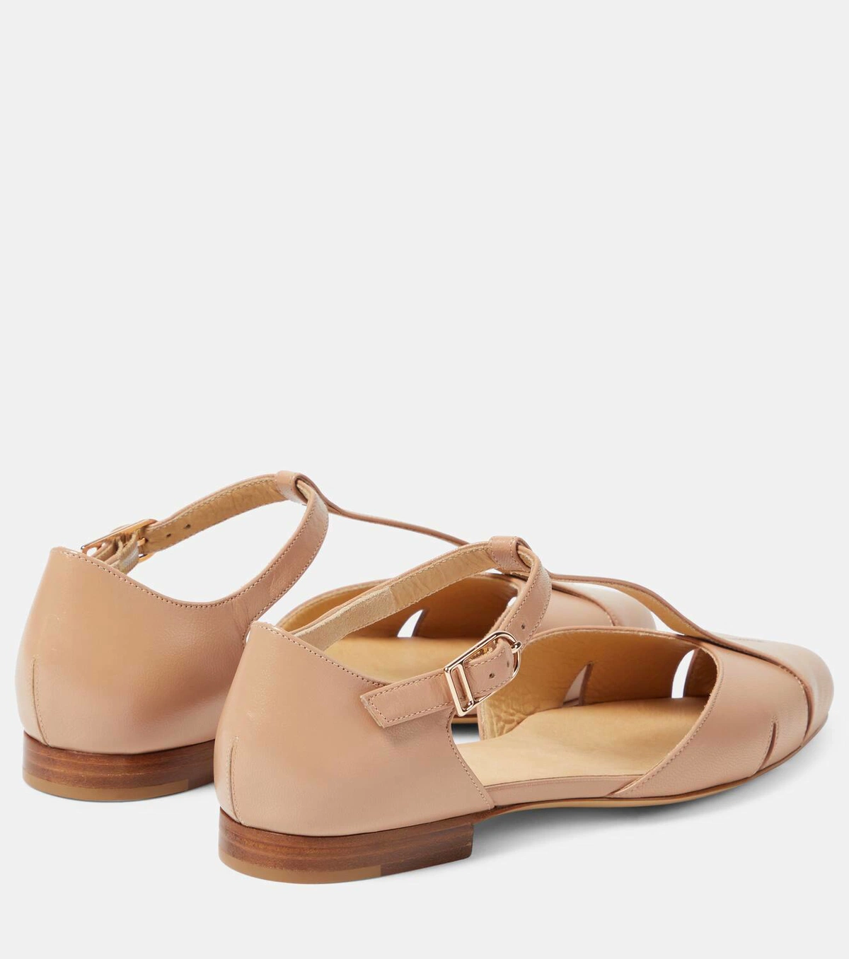 Womens Gabriela Hearst Ballet Flats In Camel