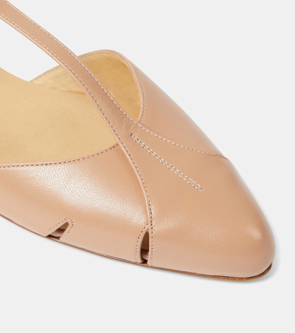 Womens Gabriela Hearst Ballet Flats In Camel
