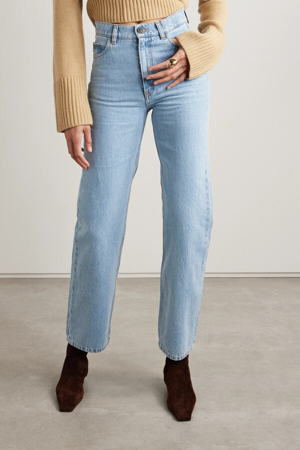 Womens Giuliva Heritage Wide Leg Jeans In Blue