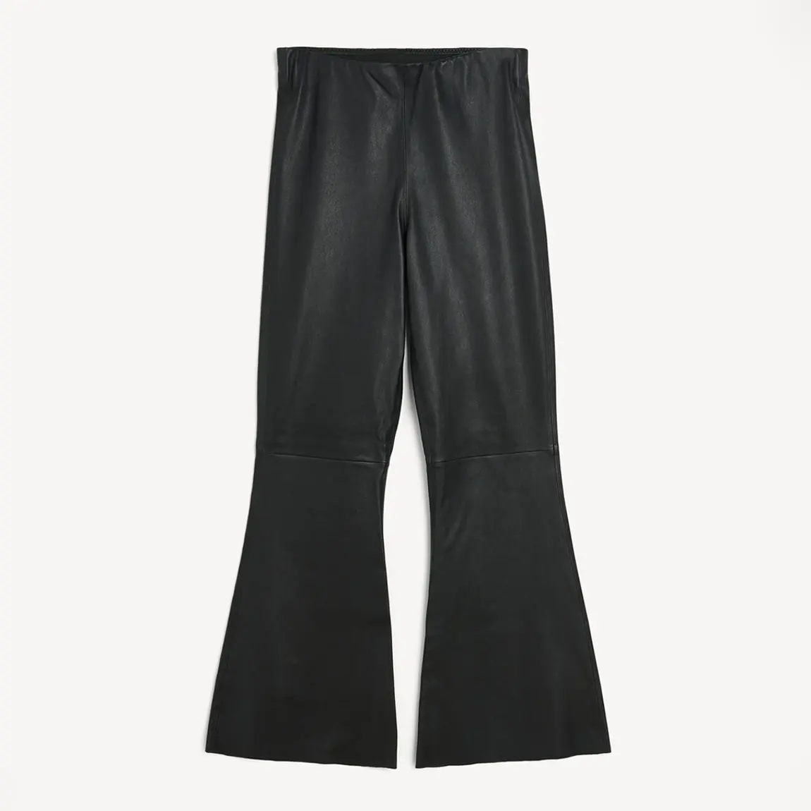 Womens By Malene Birger Leather Trousers In Black