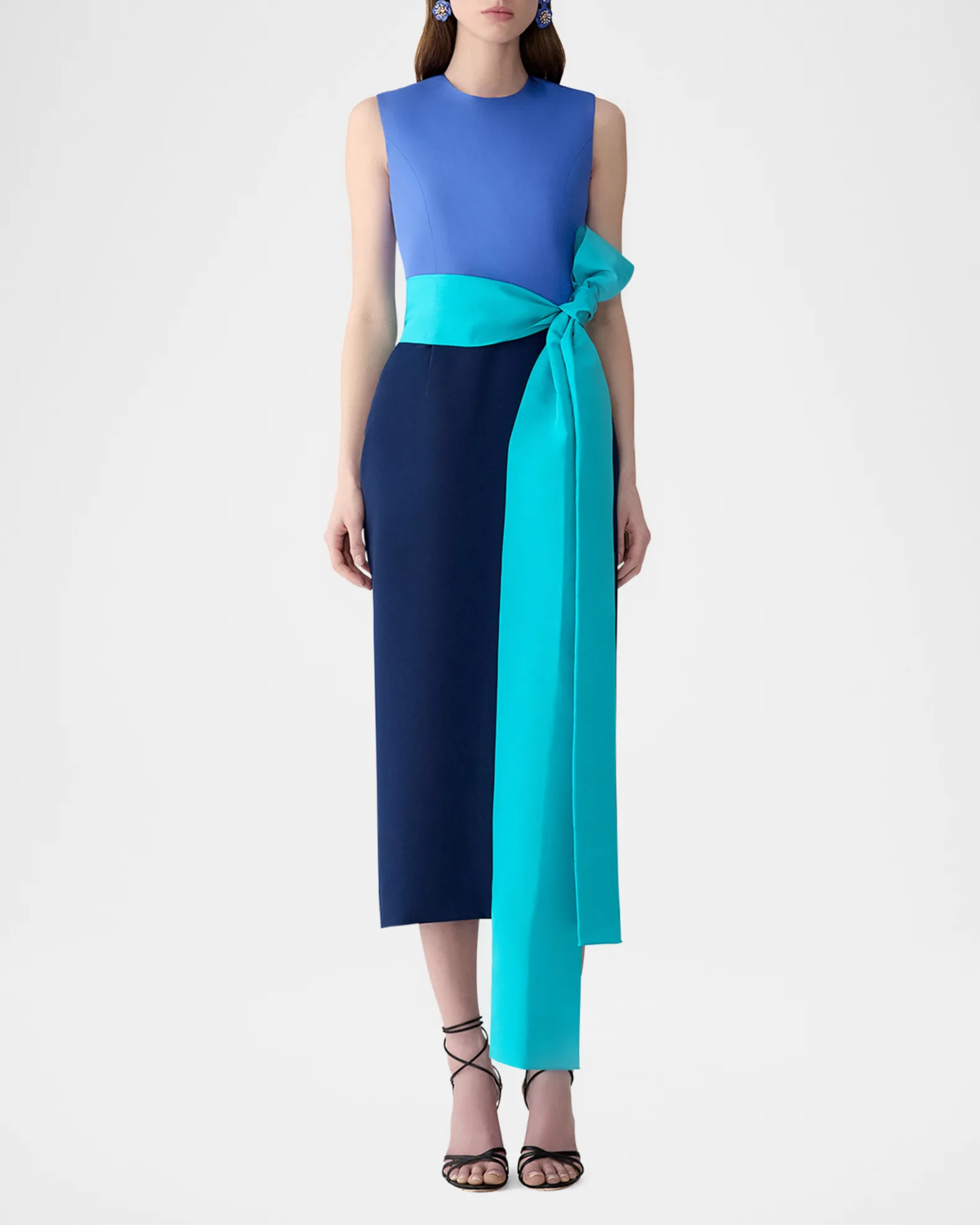 Womens Carolina Herrera Occasion Dress In Blue Multi