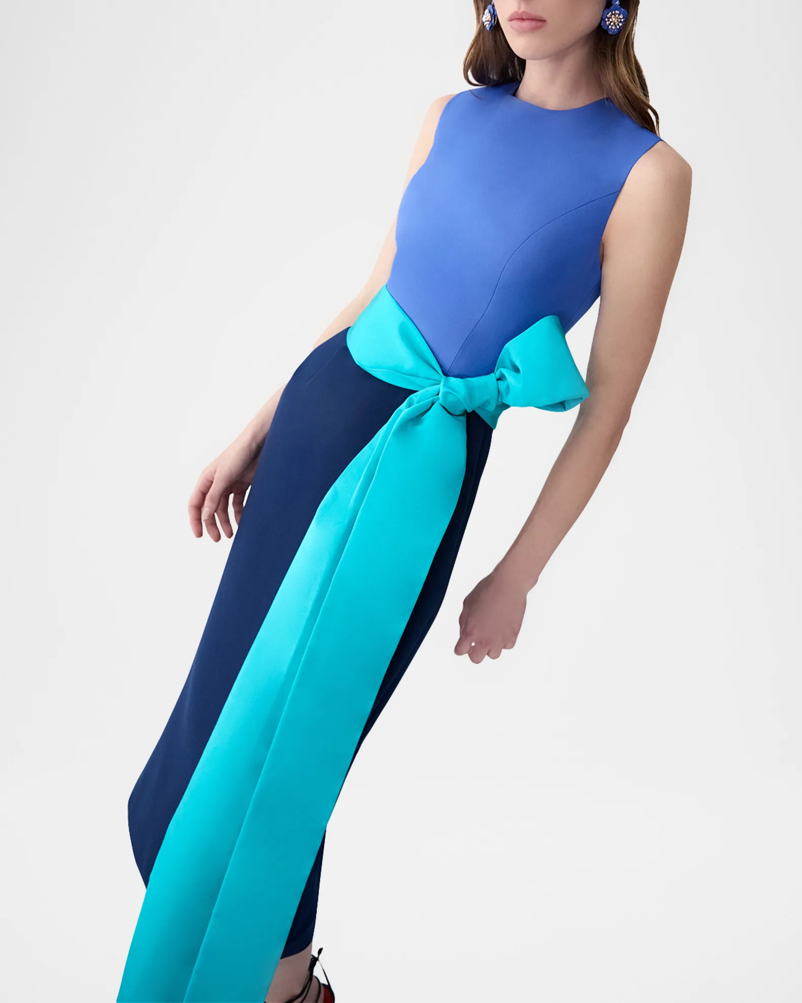 Womens Carolina Herrera Occasion Dress In Blue Multi