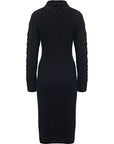 Emilia Wickstead Womens Zinny Cashfeel Pure Wool Collared Ls Midi Dress