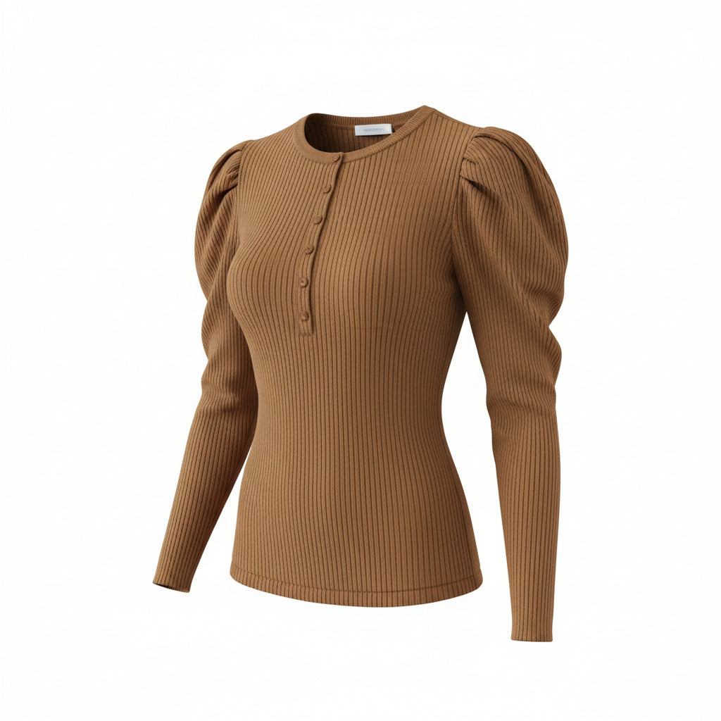 Womens Gabriela Hearst Light Crew Necks In Camel