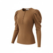 Womens Gabriela Hearst Light Crew Necks In Camel