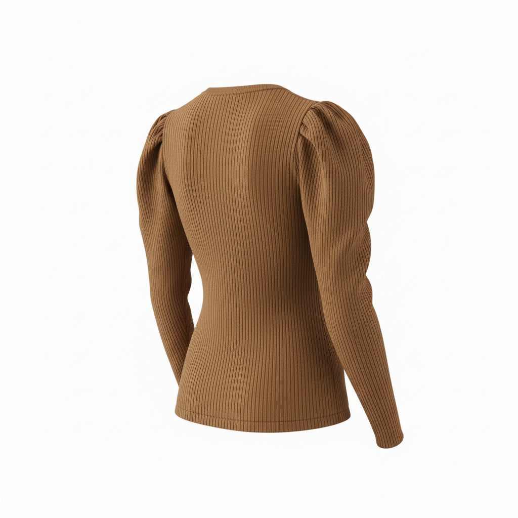 Womens Gabriela Hearst Light Crew Necks In Camel