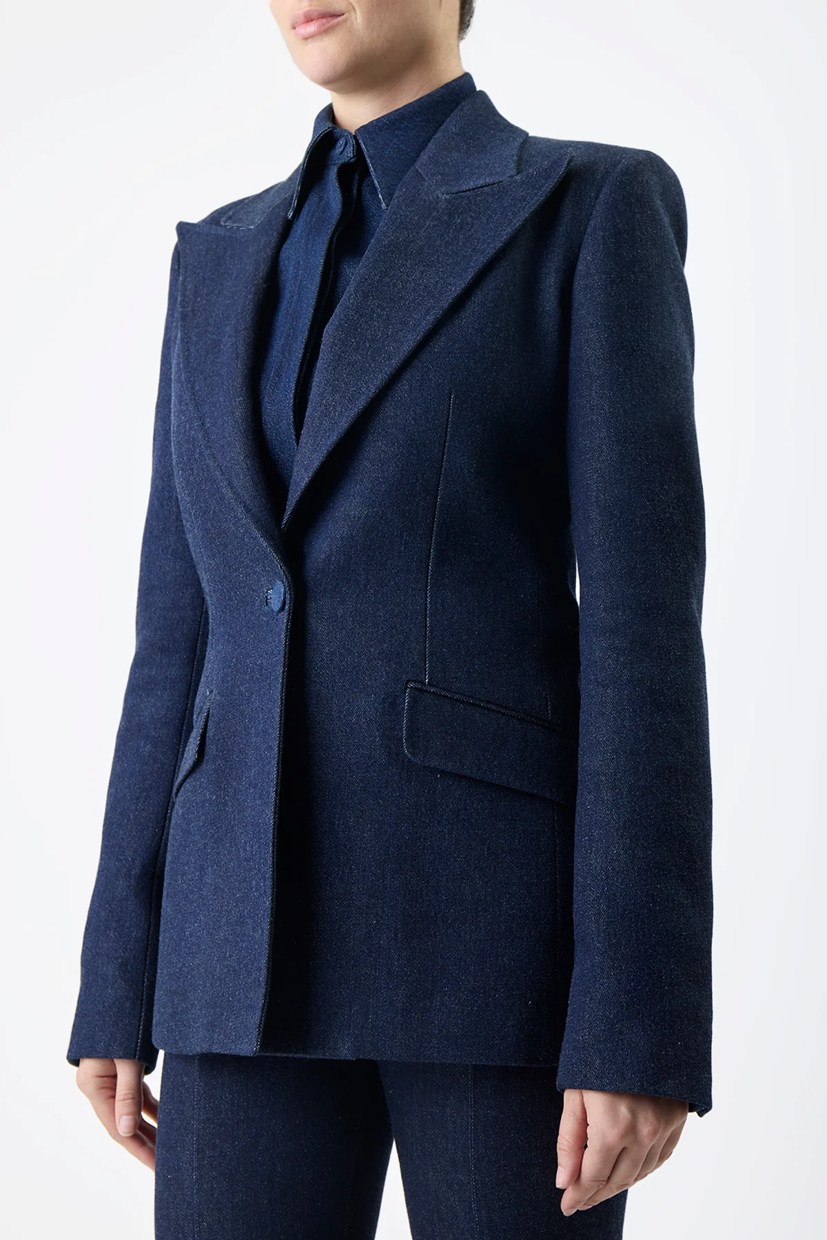 Womens Gabriela Hearst Tailored Jackets In Navy