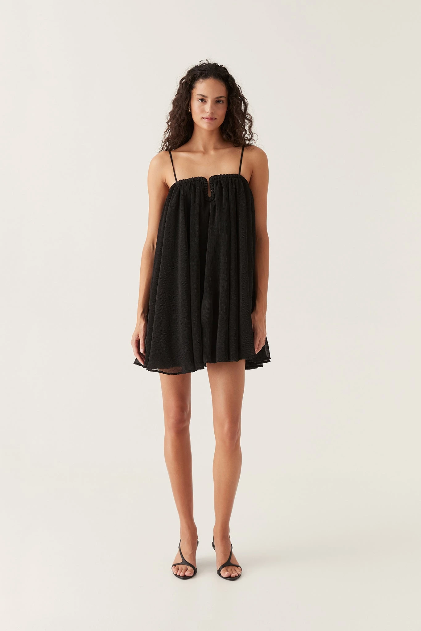 Womens Aje Short Day Dresses In Black