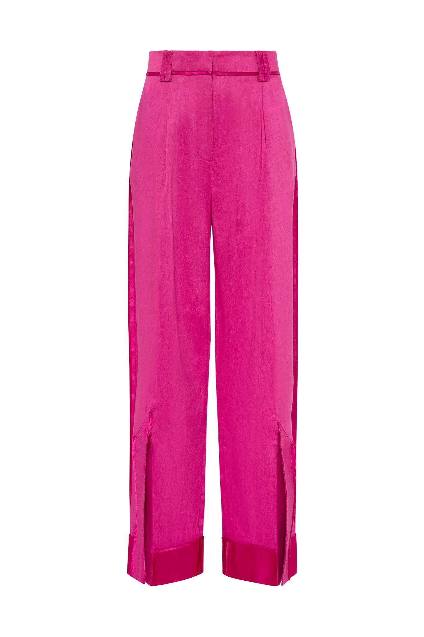 Womens Aje Wide Leg Trousers In Pink