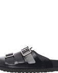 Birkenstock X 1774 Womens 222 West Leather Double Buckle Slip On in Black