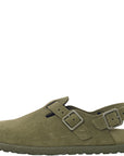 Birkenstock X 1774 Womens Tokio Suede Slingback Slip On in Khaki