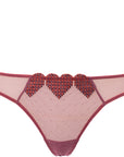 Fleur Du Mal Womens Heart Cheeky Brief In Multi