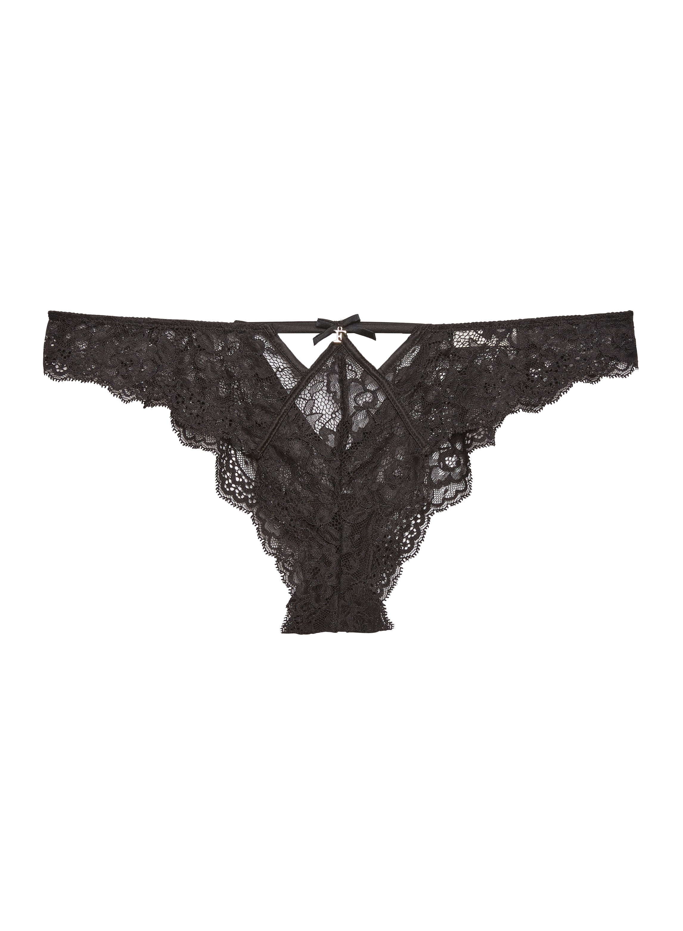 Womens Fleur Du Mal Brazilian Briefs In Black