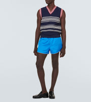 Mens Wales Bonner V Necks In Navy Multi