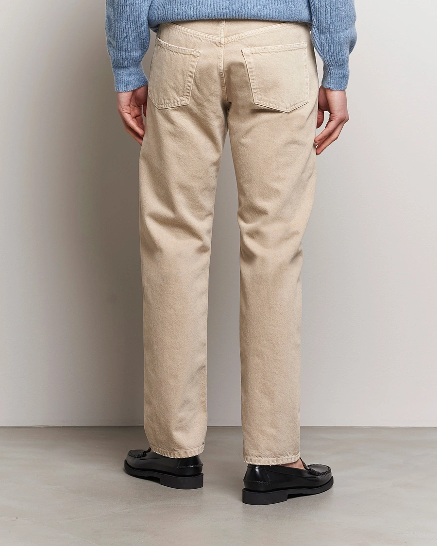 Mens Sunflower Straight Jeans In Beige