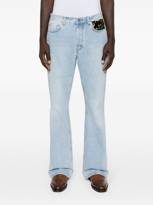 Mens Sefr Relaxed Jeans In Blue