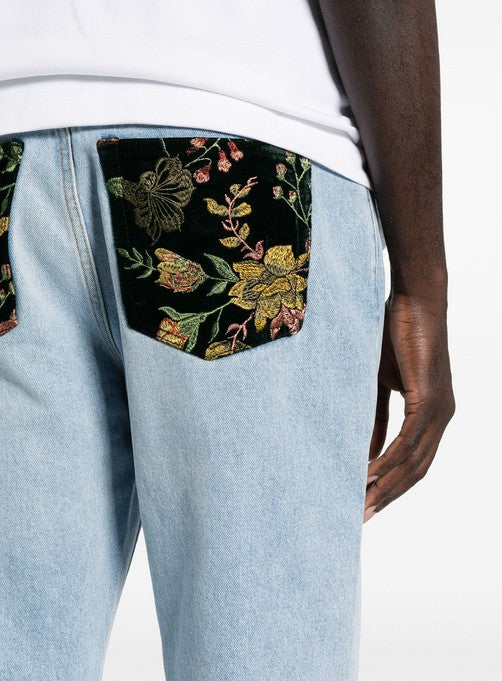 Mens Sefr Relaxed Jeans In Blue