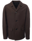 Christophe Lemaire Mens Wool Linen Gabardine Half Coat