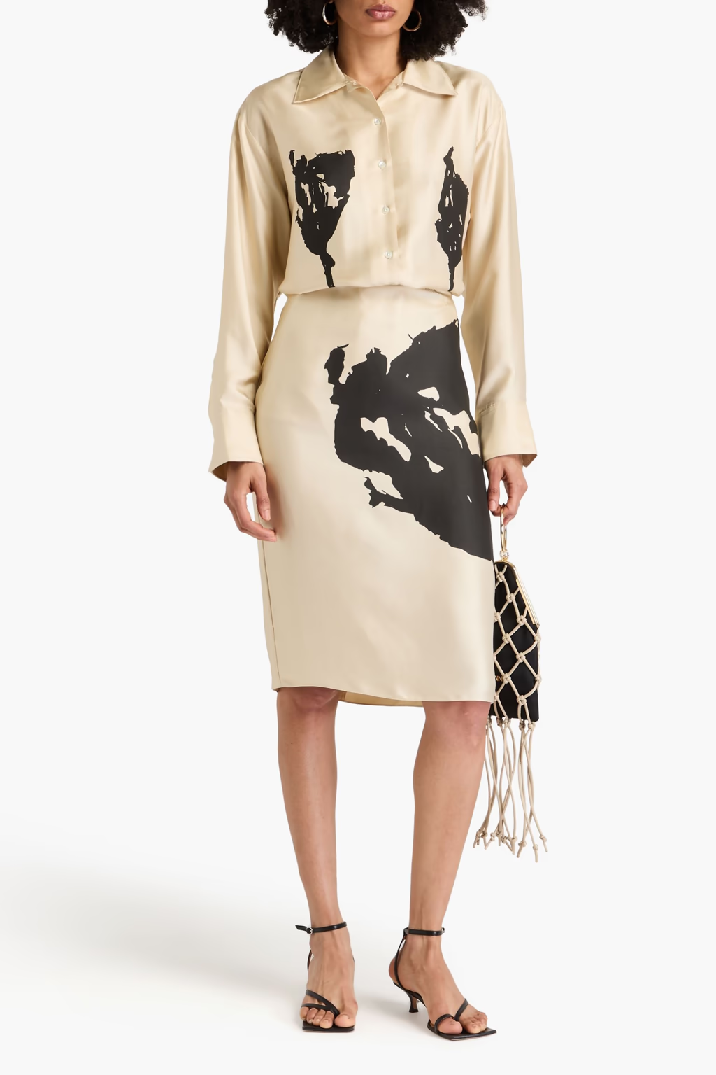 Womens Bite Studio Midi Skirts In Cream