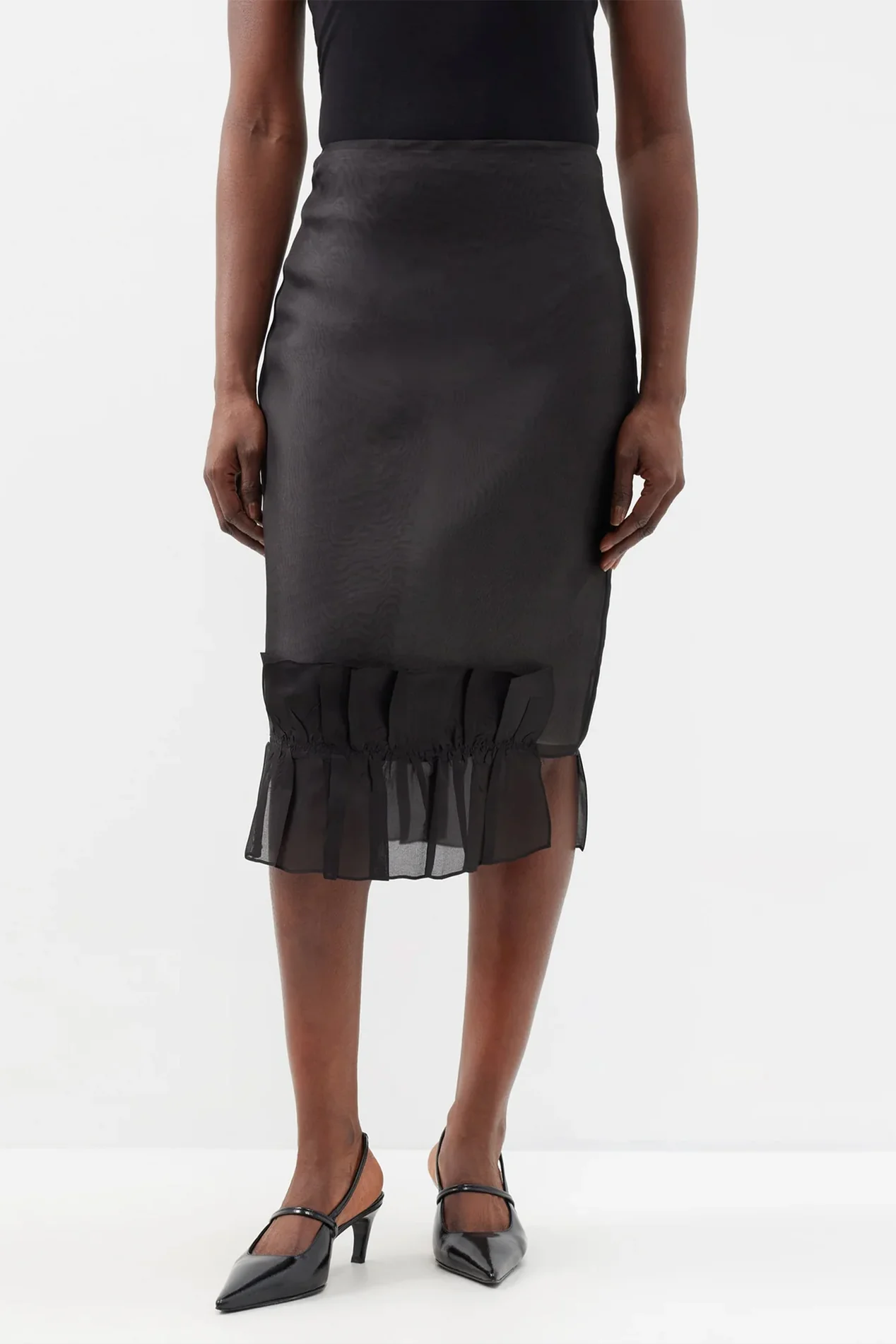 Womens Bite Studio Midi Skirts In Black