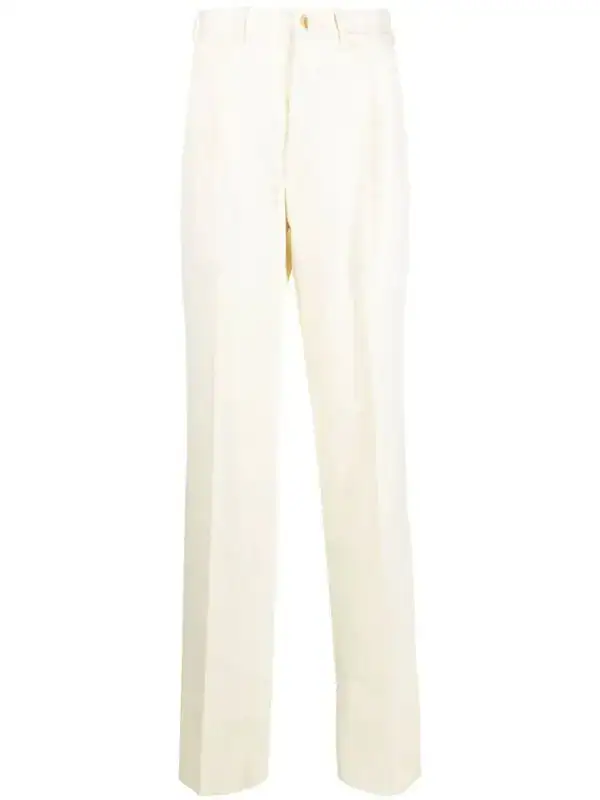 Mens Giuliva Heritage Casual Trousers In White