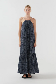 Womens Bird & Knoll Long Sun Dresses In  Navy