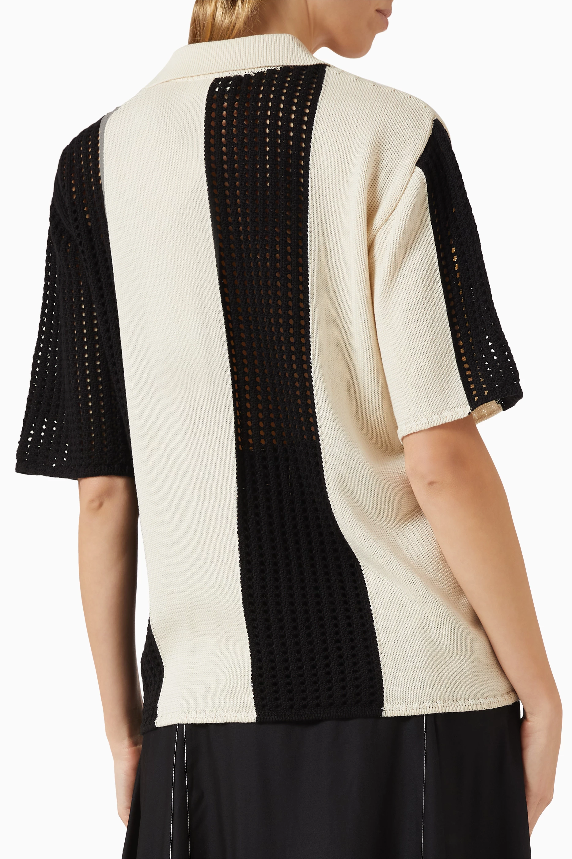 Womens Lovebirds Casual Shirts In Black/White