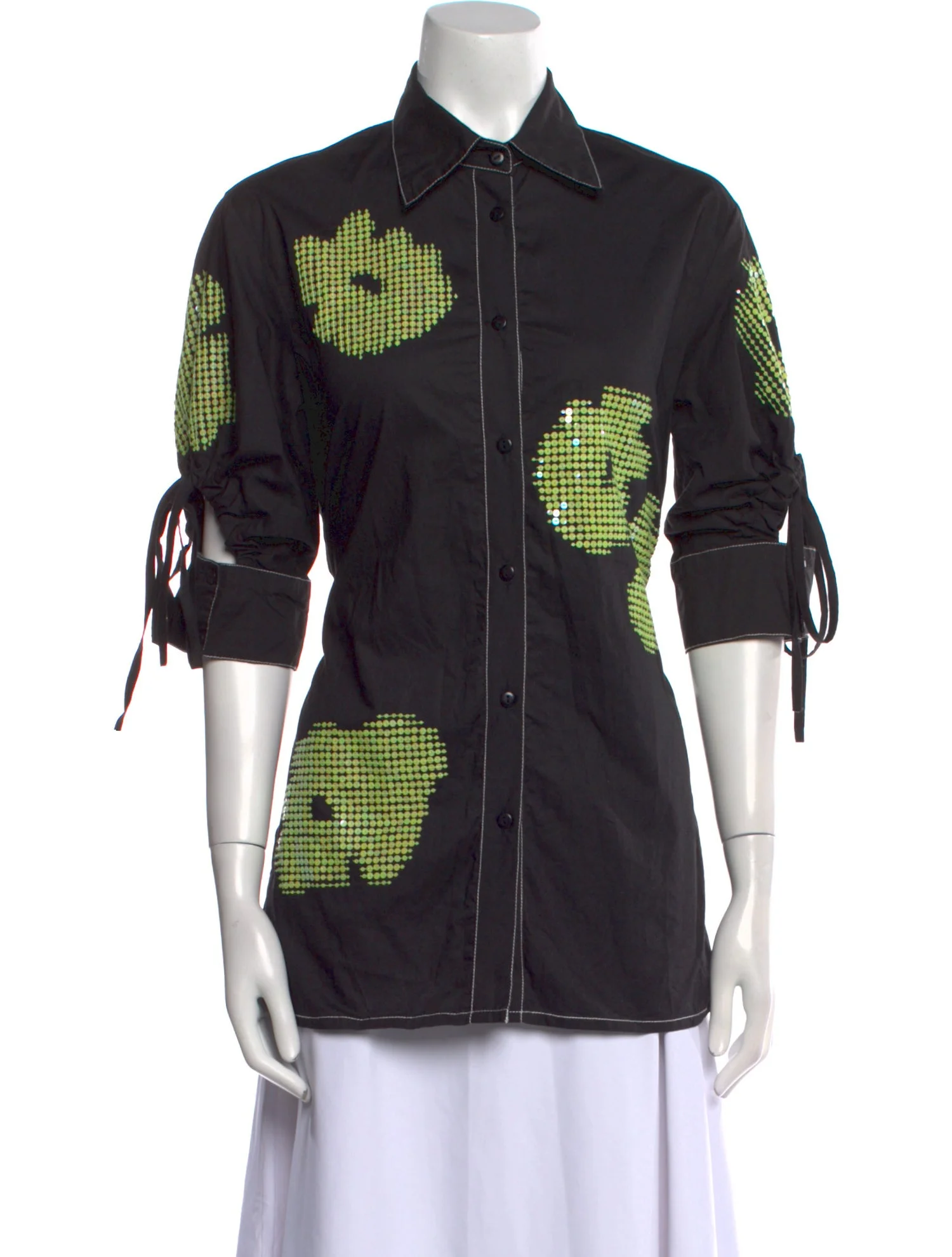 Womens Lovebirds Casual Shirts In Black