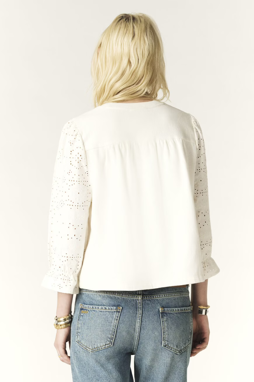 Womens Bash Light Crew Necks In Ecru