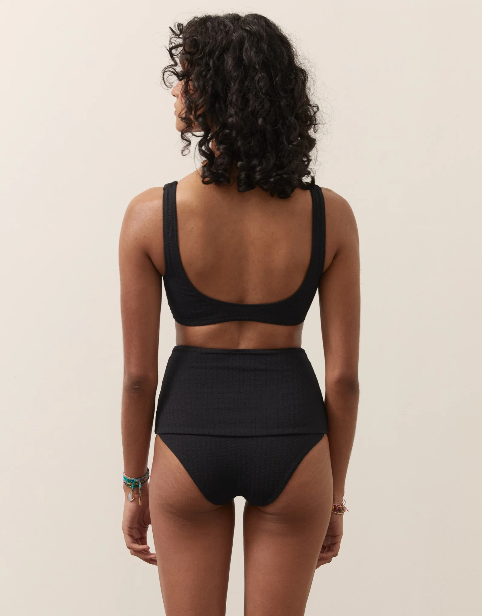 Womens Boteh Bikini Bottoms In Black