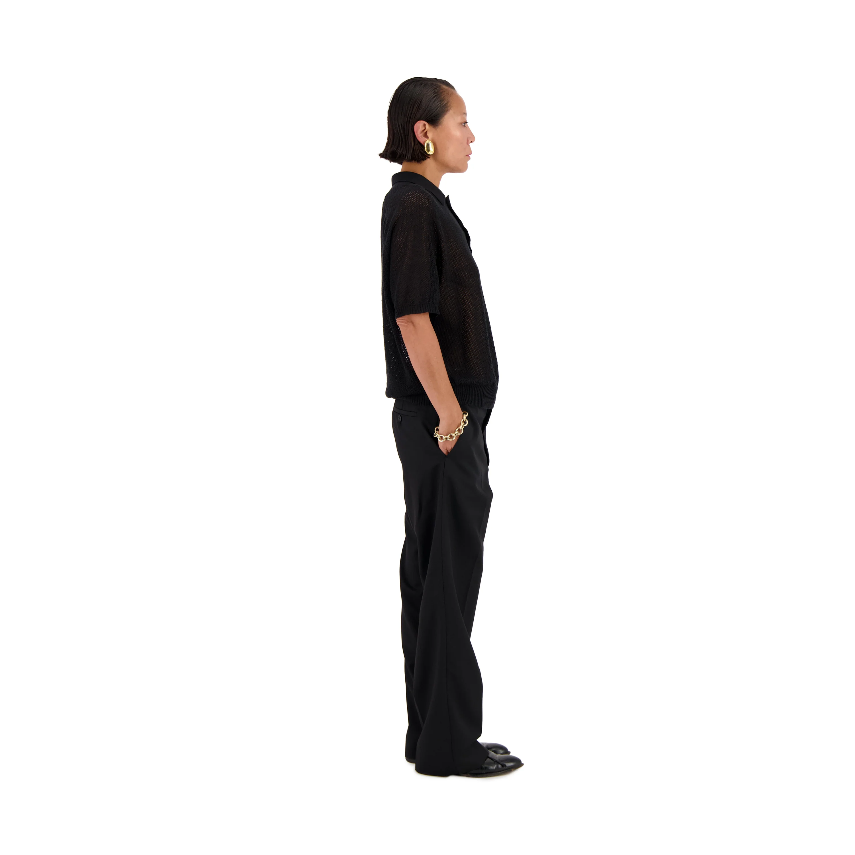 Mens Meta Campania Polo Shirts In Black