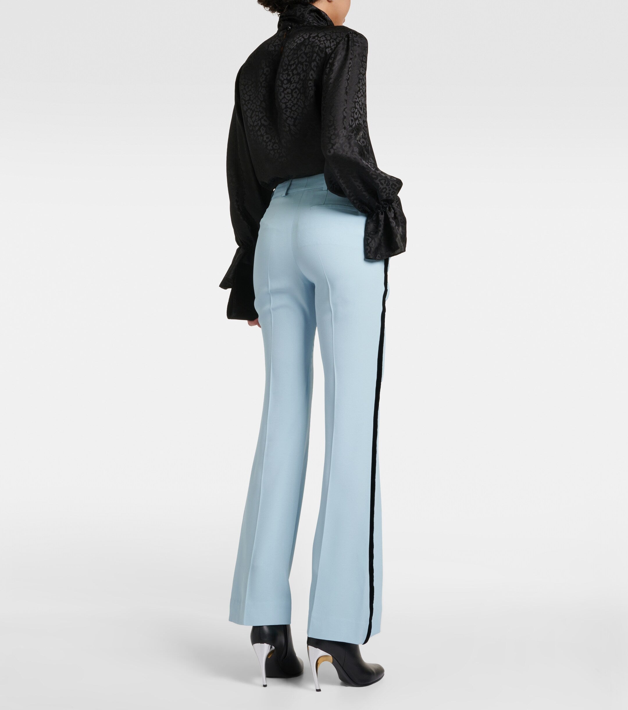 Womens Nina Ricci Tailored Trousers In Light Blue