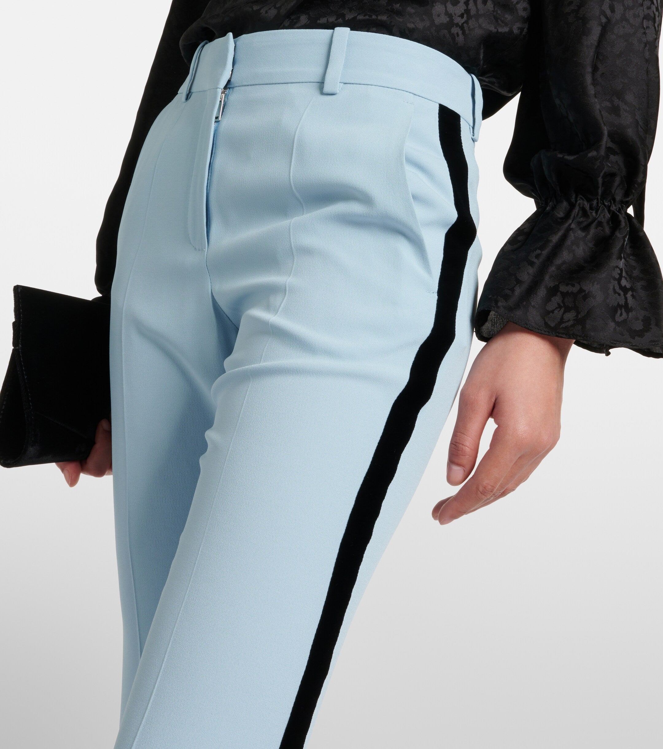 Womens Nina Ricci Tailored Trousers In Light Blue