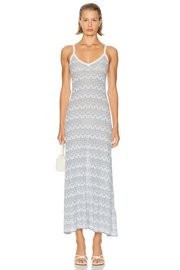 Womens Christopher Esber Long Sun Dresses In White Blue