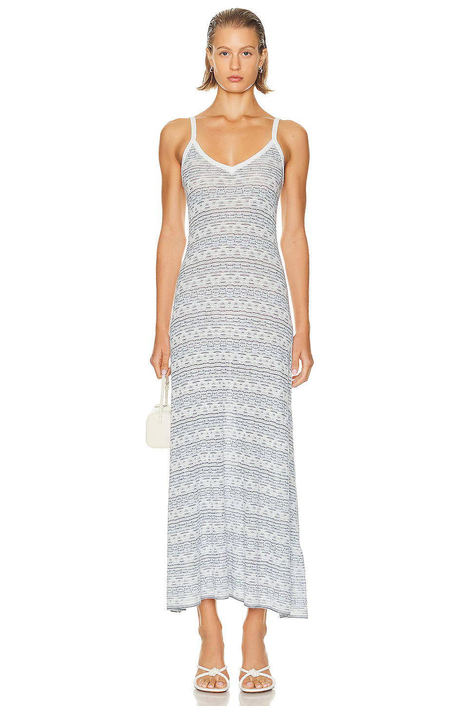 Womens Christopher Esber Long Sun Dresses In White Blue