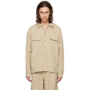 Mens Le17Septembre Homme Long Sleeve Casual In Beige
