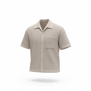 Mens Le17Septembre Homme Short Sleeve Casual In Light Grey