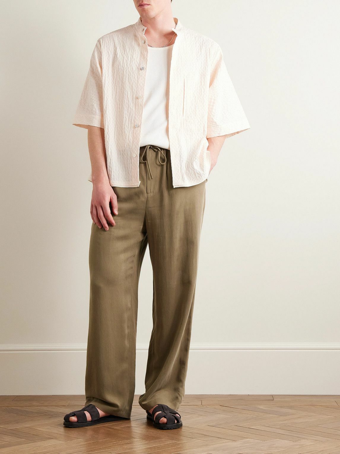 Mens Le17Septembre Homme Casual Trousers In Beige