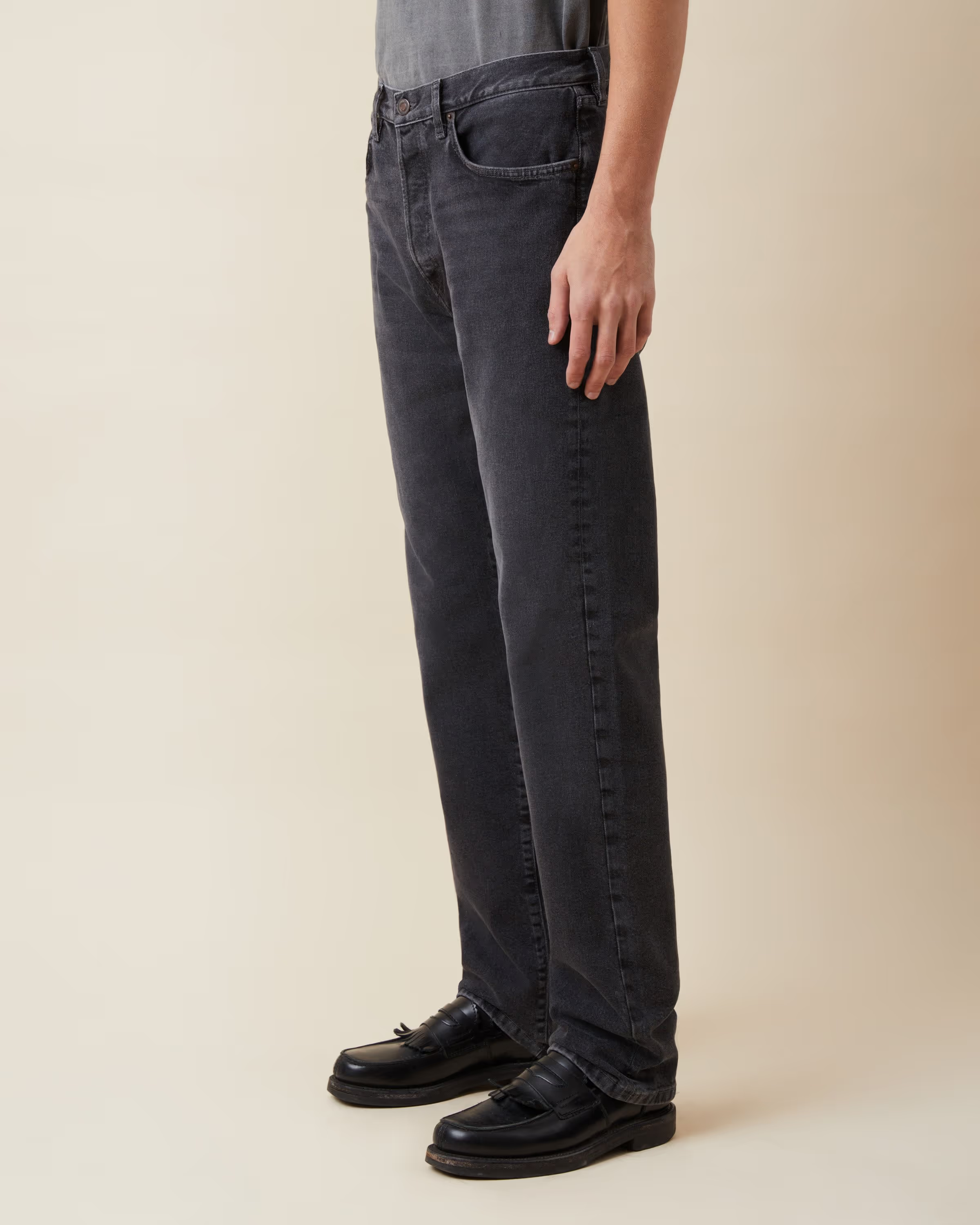 Mens Jeanerica Slim Jeans In Black